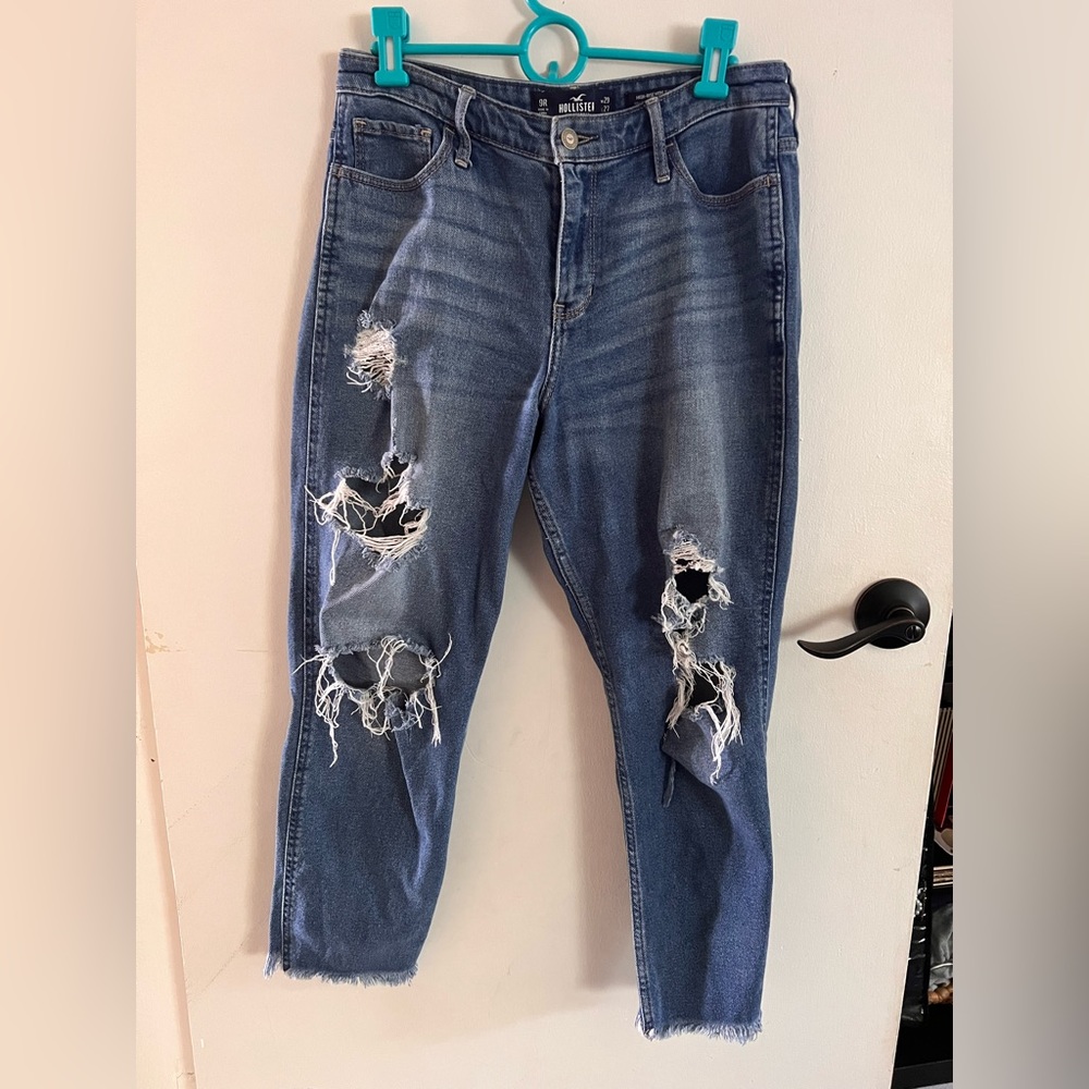 Hollister high rise mom jean